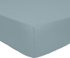 Mura - Drap Housse Bonnet 30Cm - 100% Percale De Coton 80Fils - Bleu Azur