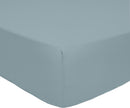Drap Housse , Bonnet 30Cm 100% Percale De Coton 80Fils Azur - Bleu Azur