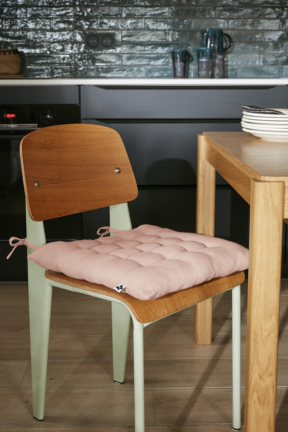 Gaïa - Assise Matelassée - Double Gaze De Coton Unie - Guimauve