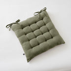 Gaïa - Assise Matelassée - Double Gaze De Coton Unie - Romarin