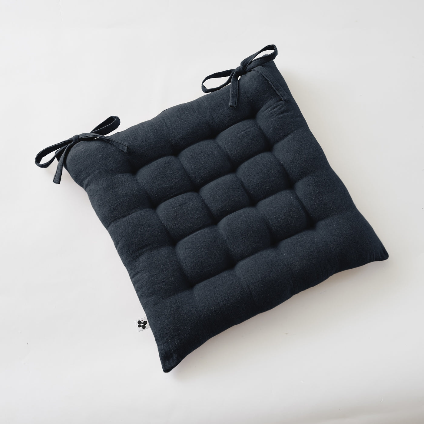Gaïa - Assise Matelassée - Double Gaze De Coton Unie - Minuit