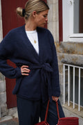 Lucien Navy Kimono Vest