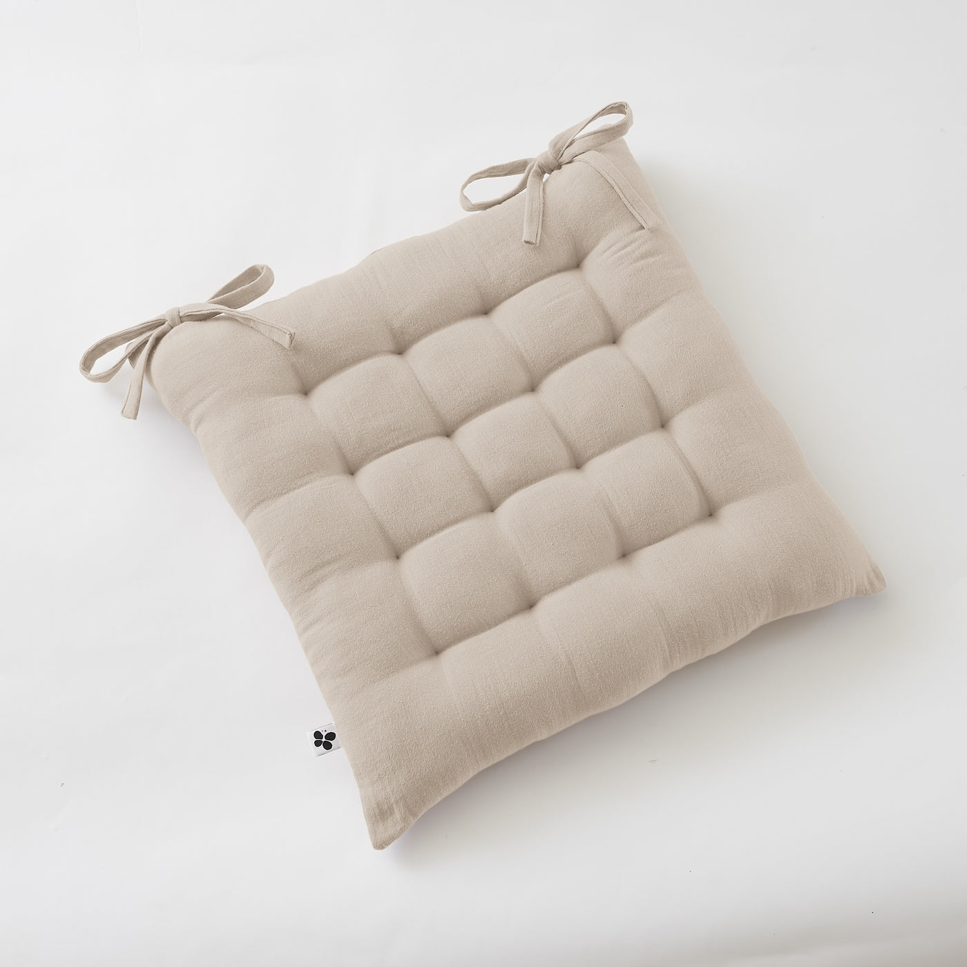 Gaïa - Asiento Acolchado - Gasa Doble De Algodón Liso - Pampa