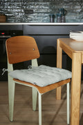 Gaïa - Assise Matelassée - Double Gaze De Coton Unie - Eucalyptus