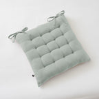 Gaïa - Assise Matelassée - Double Gaze De Coton Unie - Eucalyptus