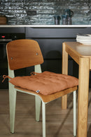 Assise Matelassée - Double Gaze De Coton Unie - Gaïa - Abricot