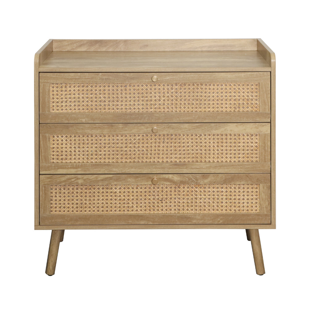 Palmo - 3 Drawer Chest - Natural Rattan