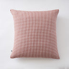 Vickie - Funda de almohada - Gasa de algodón tejida teñida - Terracota