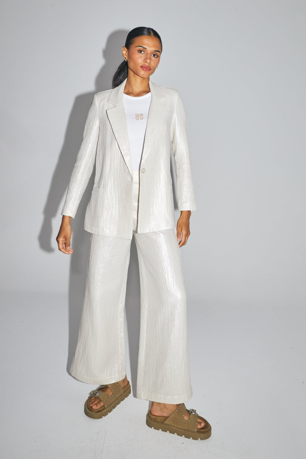 Le Blazer Jimmy En Coton Bio Brillant Texturé