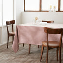 Nappe Rectangle - Gaze De Coton Tissée - Teinte Vickie - Terracotta