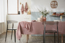 Nappe Rectangle - Gaze De Coton Tissée - Teinte Vickie - Terracotta