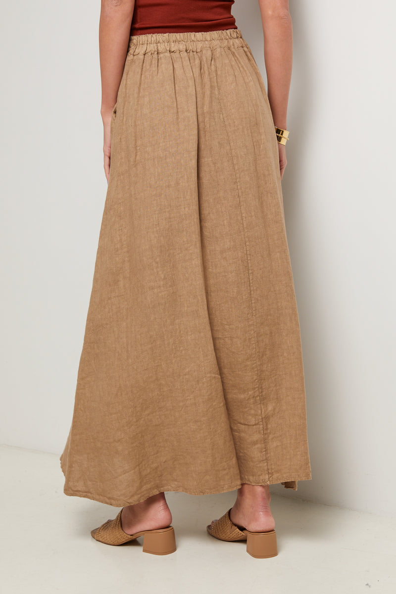 Falda - Camel - Mujer