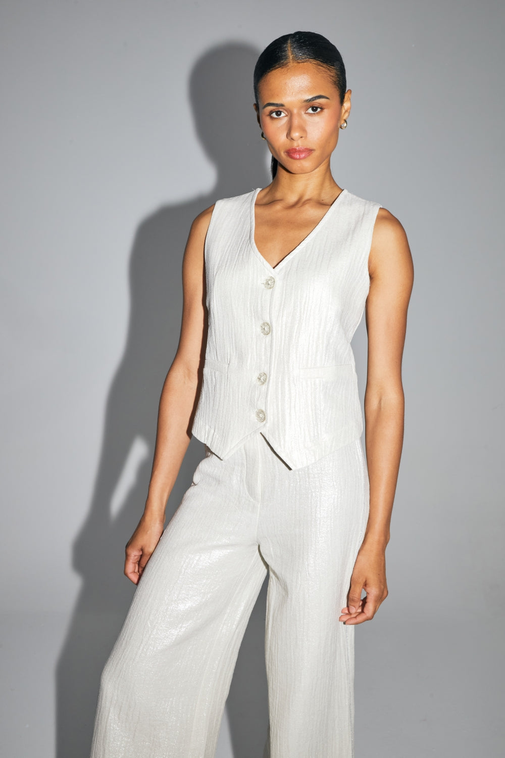 La Veste Karl En Coton Bio Brillant Texturé Fabriquée En Italie