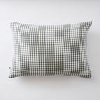 Vickie - Funda de almohada - Gasa de algodón tejida teñida - Romero