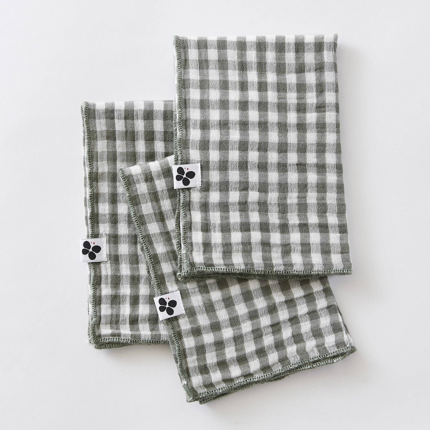 Teinte Vickie - Lot De Serviettes - Gaze De Coton Tissée - Romarin