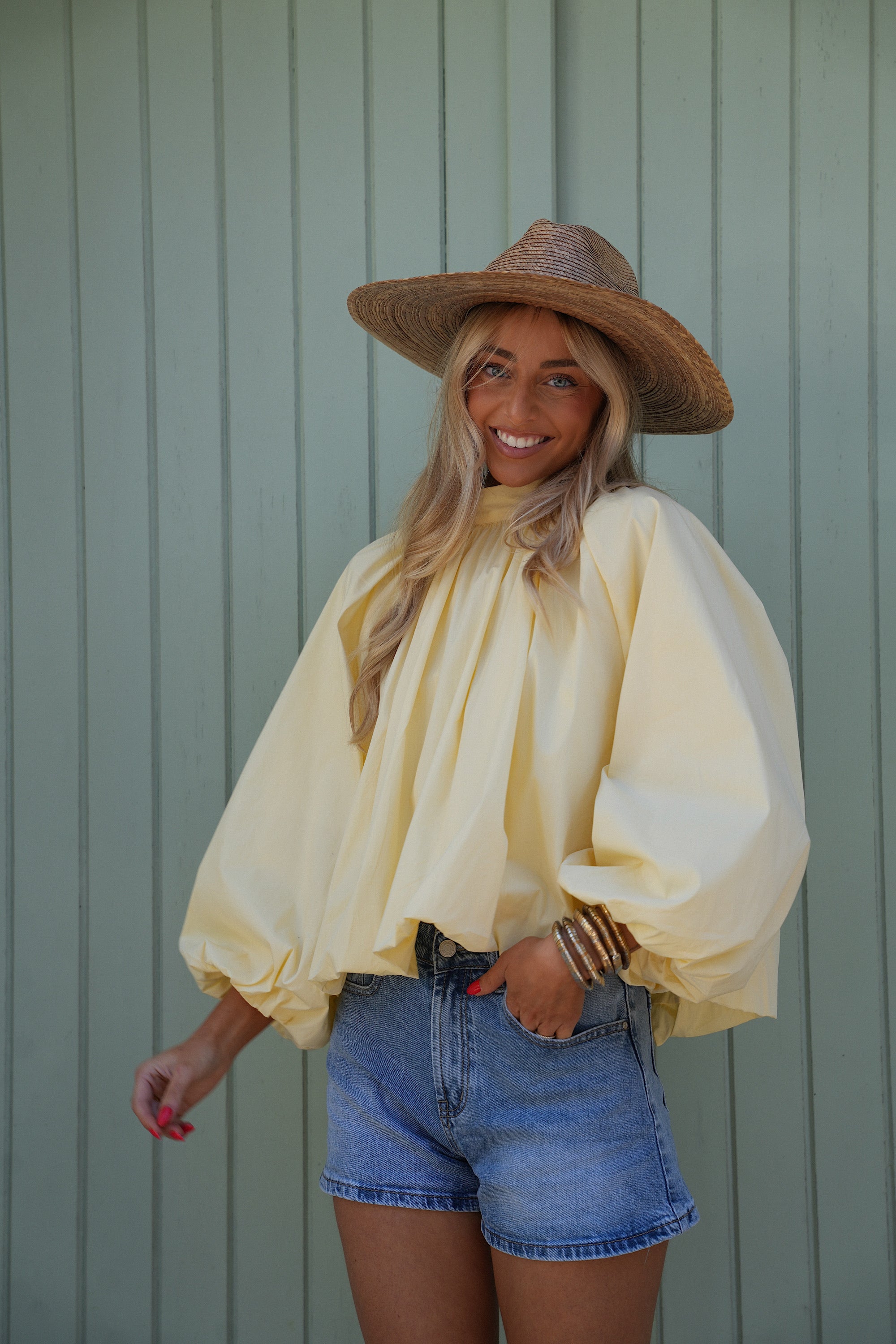 Blouse Dos Nu Lorena - Jaune