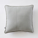 Coussin Déhoussable Avec Passepoil - Gaze De Coton Tissée - Teinte Vickie - Romarin