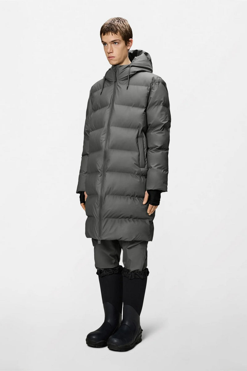 Alta Longer Puffer Jacket W3T4 Gray - Mixed