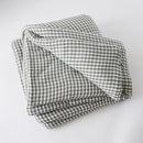 Bout De Lit - Gaze De Coton Tissée Teinte - Vickie - Romarin