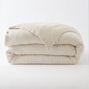 Housse De Couette Réversible - Gaze De Coton Tissée Teinte - Vickie - Pampa