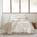 Housse De Couette Réversible - Gaze De Coton Tissée Teinte - Vickie - Pampa