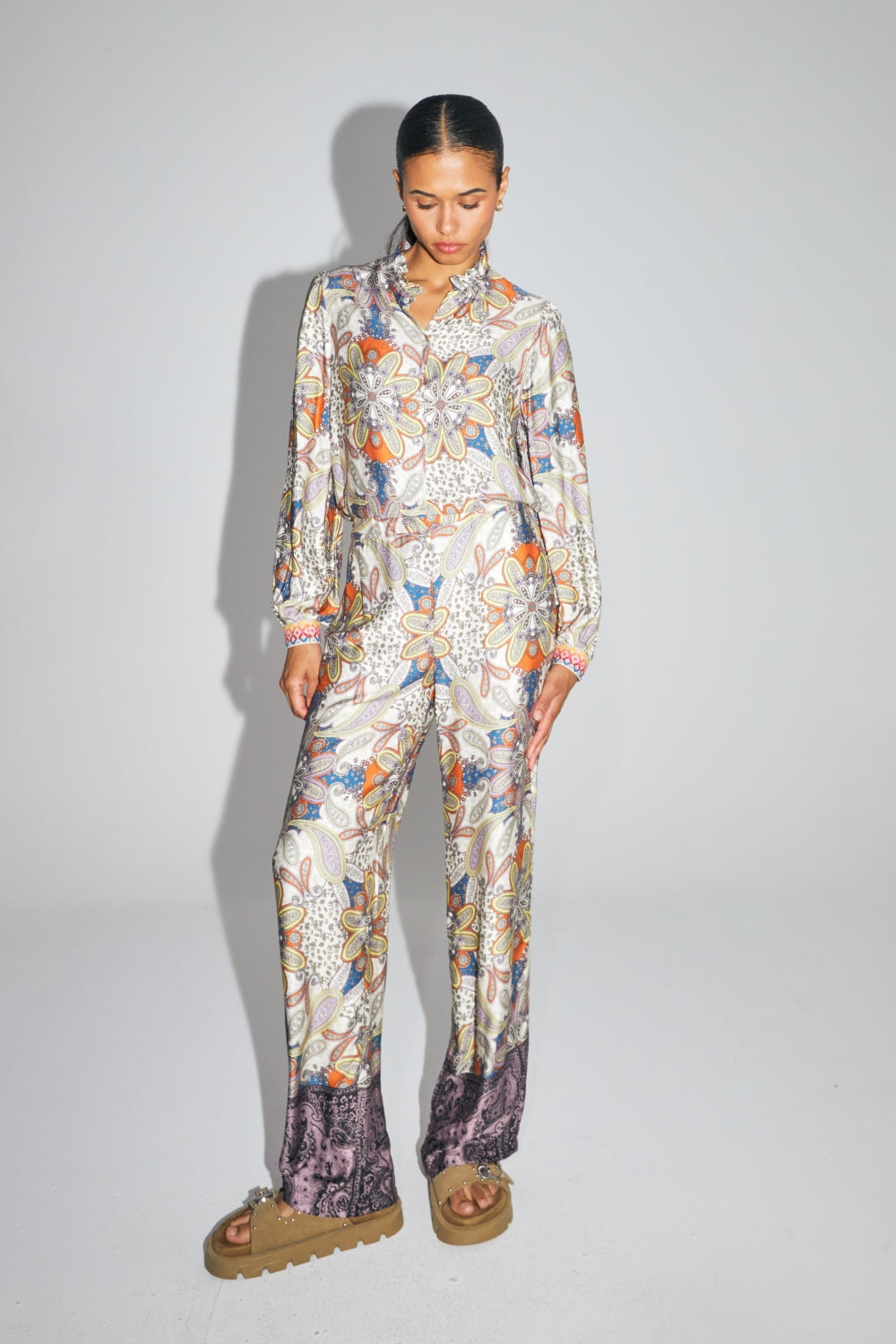 Pantalones Aurora, estampado Shikra