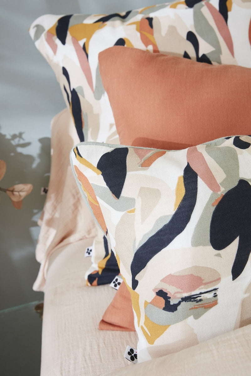 Taie D'Oreiller - Gaze De Coton Imprimée - Julia