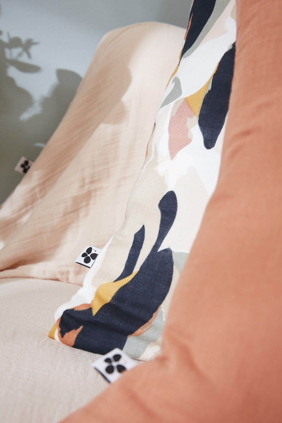 Julia - Funda de almohada - Gasa de algodón estampada