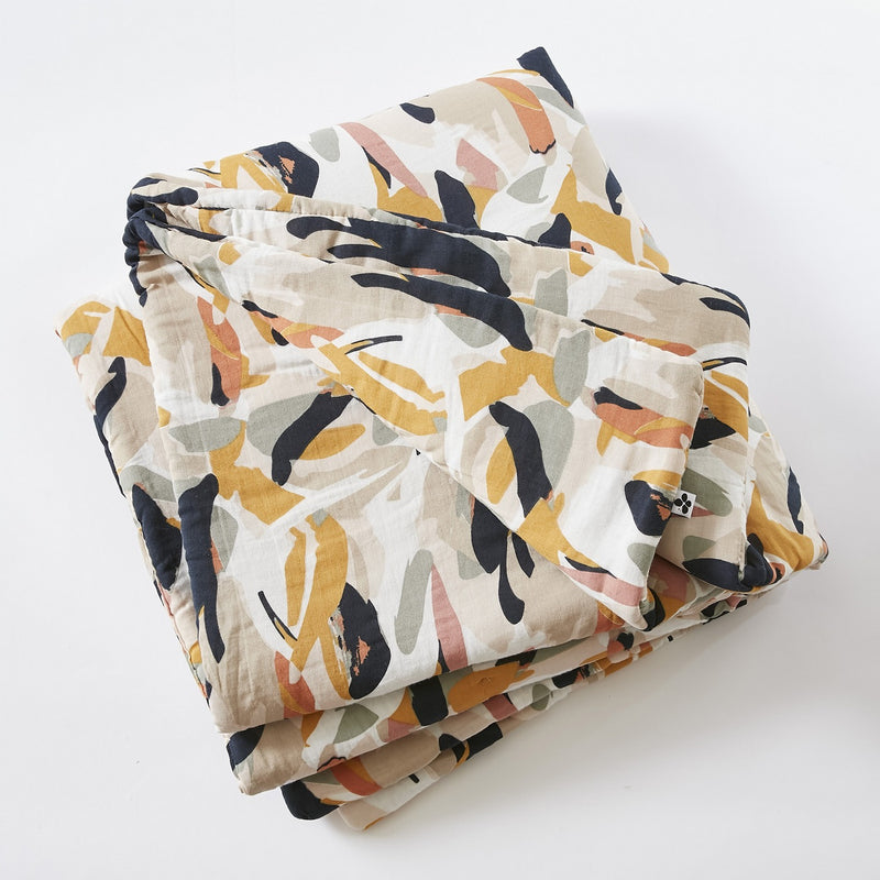 Bout De Lit - Gaze De Coton Imprimée - Julia