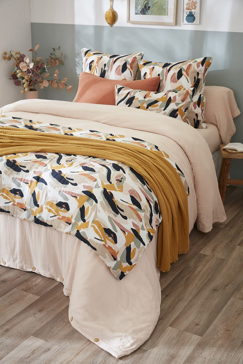 Bout De Lit - Gaze De Coton Imprimée - Julia