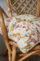 Coussin Déhoussable Avec Passepoil - Gaze De Coton Imprimée - Clarence -