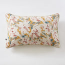 Coussin Déhoussable Avec Passepoil - Gaze De Coton Imprimée - Clarence -
