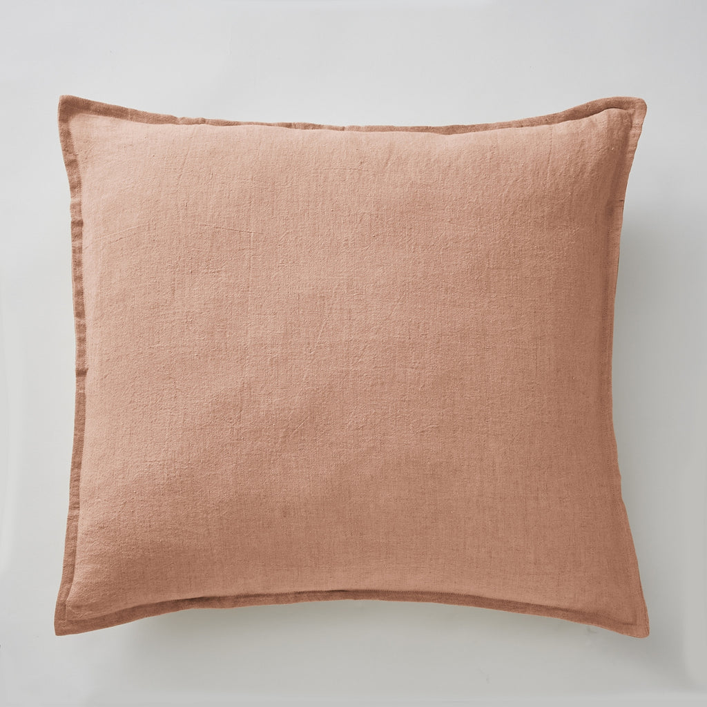 Soline - Funda de almohada - Lino Lavado - Rosa Viejo