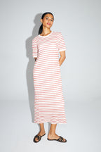The Annalise Vestido De Punto Calado A Rayas Cala