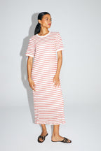 The Annalise Vestido De Punto Calado A Rayas Cala