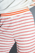 Pantalón Edwin De Punto Calado A Rayas The Cala