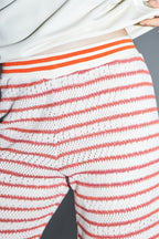 Pantalón Edwin De Punto Calado A Rayas The Cala