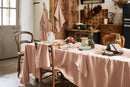 Nappe Rectangle - Lin Lavé - Soline - Vieux Rose
