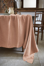 Rectangular Tablecloth - Washed Linen - Soline - Old Rose