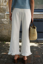 Froufrou Gauthier Denim Pants White