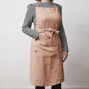 Adjustable Apron - Washed Linen - Soline - Old Rose