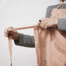 Adjustable Apron - Washed Linen - Soline - Old Rose