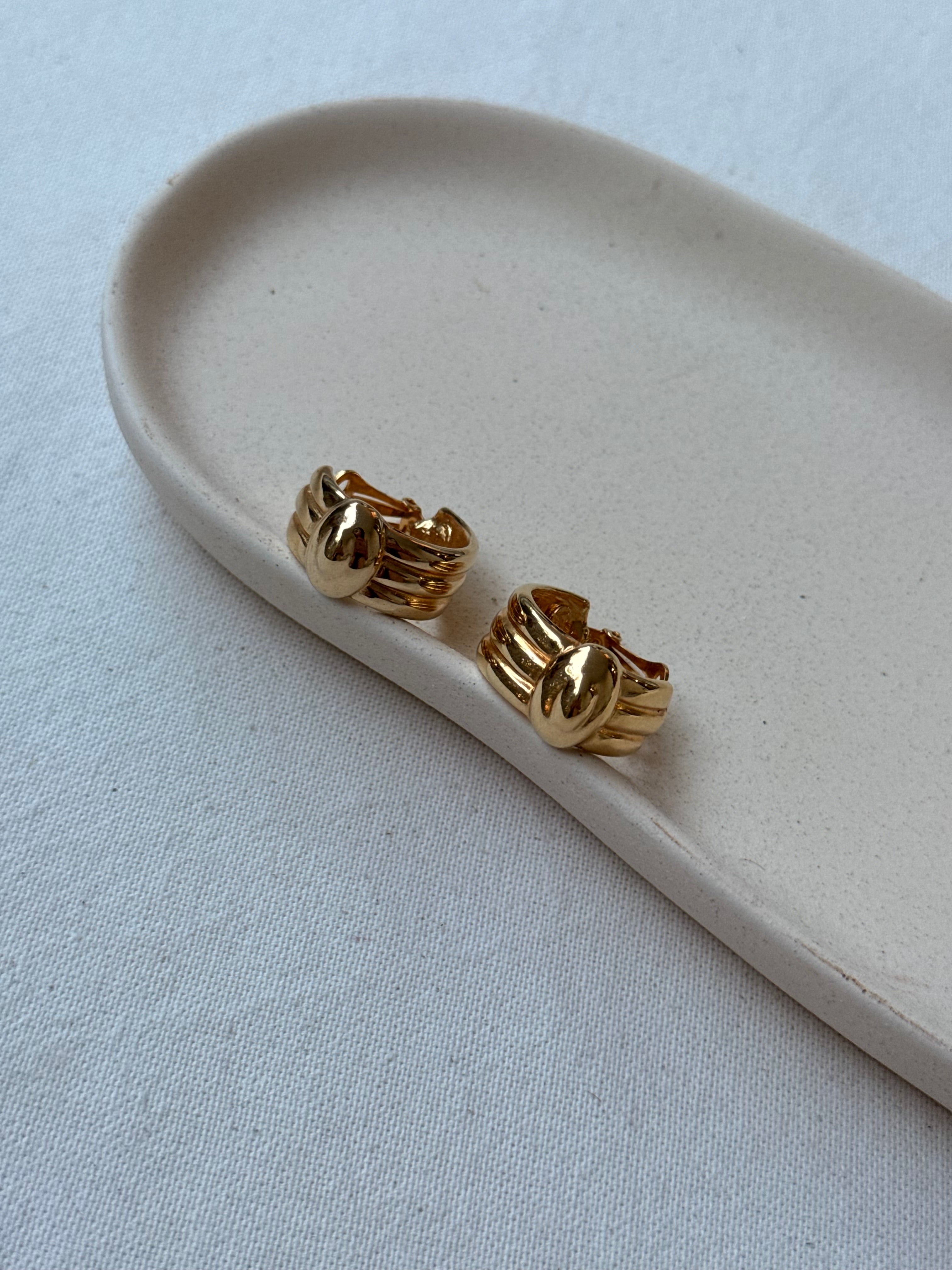 Pendientes Vintage - Criollas Trenzadas Doradas