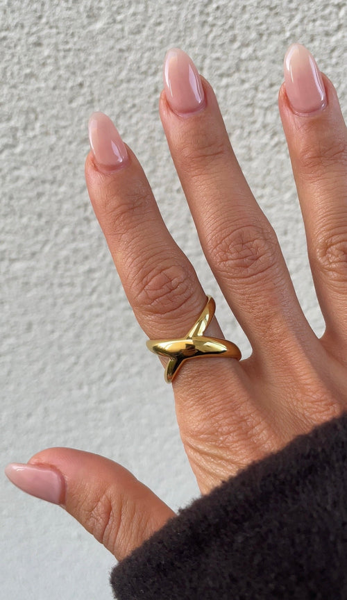 Bague Thin Cross