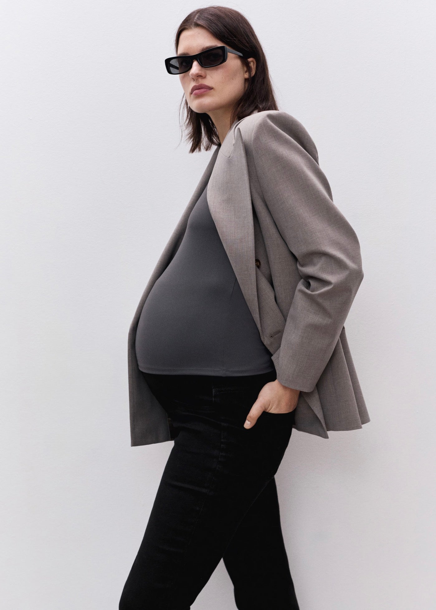 Jean De Grossesse Flare Crop