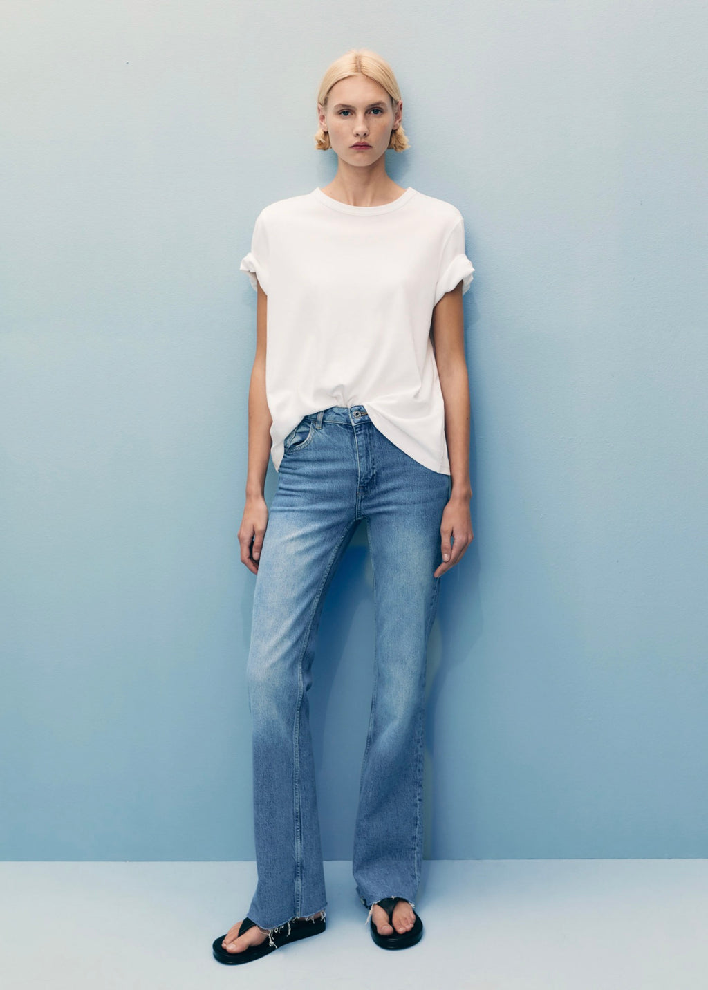 Jean Fiona Flare Taille Normale - Medium Blue
