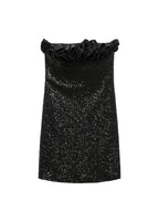 Robe Volant Ornement Paillettes