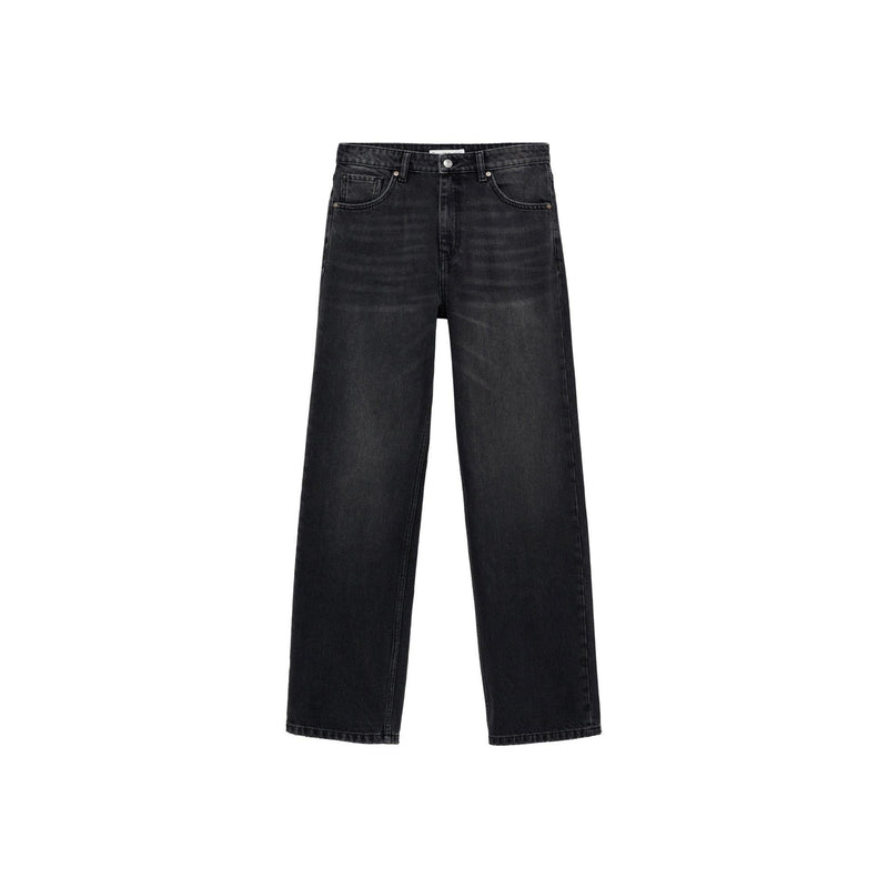 Jeans Miami Rectos Cintura Normal - Denim Negro