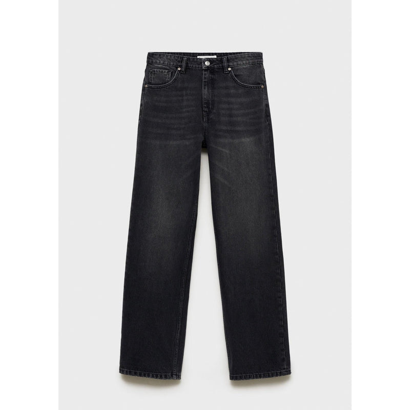 Jeans Miami Rectos Cintura Normal - Denim Negro