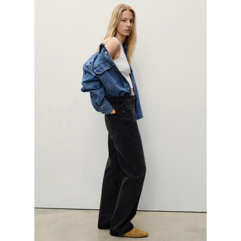 Jean Miami Droit Taille Normale - Black Denim